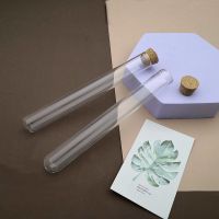 10pcs/lot 18x150mm Clear Round Bottom Glass Test Tube with Cork Stoppers 29ml Laboratory Wedding Favours Tubes