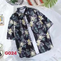 เสื้อเชิ้ตแขนยาวผ้าOxford ลายสีสัน กรุณาตรวจสอบไซส์นะคะ #G019-G027