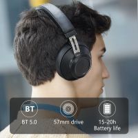 BT5 wireless headphone bluetooth headset wired over ear sport headset 57mm drive 15-20h playing time mic for phone call