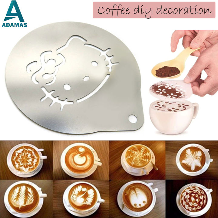 Cookies Stencils Coffee Stencils Latte Art Sugar Shaker Template