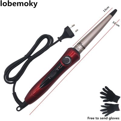 220 Volt The tapered tube curling iron Ceramic inclined pear big roll of hair curlers