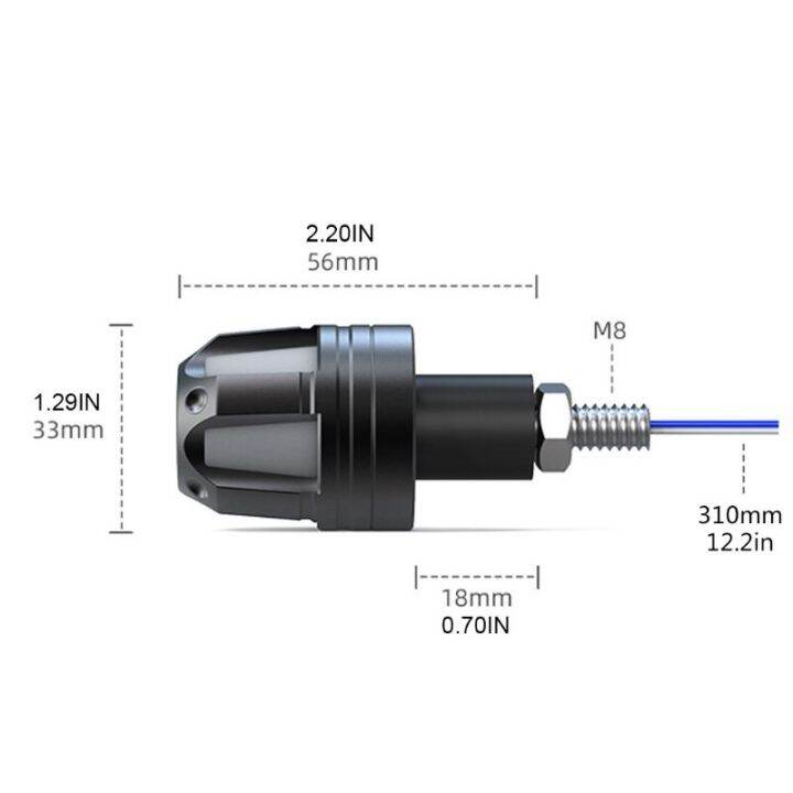 จุกปิดปลายมือจับบังคับเลี้ยวรถจักรยานยนต์2ชิ้นพร้อมไฟ-led-ขยายล็อกทนทาน-a70f-ซ่อมมอเตอร์ไซด์