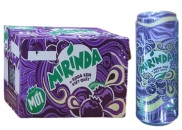 Thùng 24 lon nước ngọt MIRINDA soda kem việt quất 320ml Lốc 6 lon nước