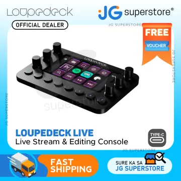  Loupedeck Live – The Custom Console for Live Streaming, Photo  and Video Editing with Customizable Buttons, Dials and LED touchscreen :  Electronics