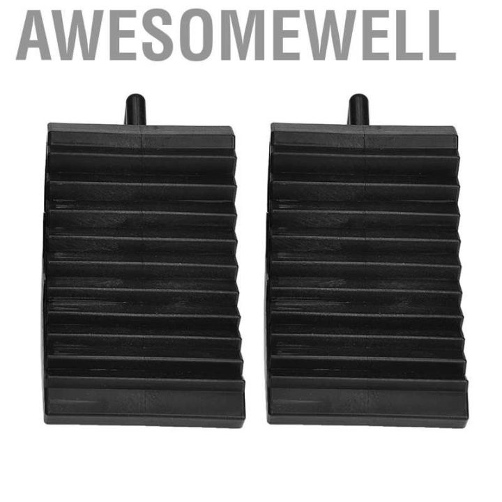 awesomewell-2x-car-anti-slip-block-tyre-slip-stopper-wheel-alignment-tire-support-pad