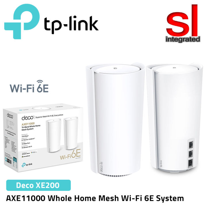 TP-Link Deco XE200 (2 pack) AXE11000 Whole Home Mesh Wi-Fi 6E