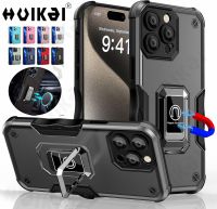 Metal Kickstand Case For iPhone 15 Pro Max 14 Plus 13 Pro 12 Pro Max 11 XS Max XR X 8 7Plus SE Camera Heavy Duty Protection Hard