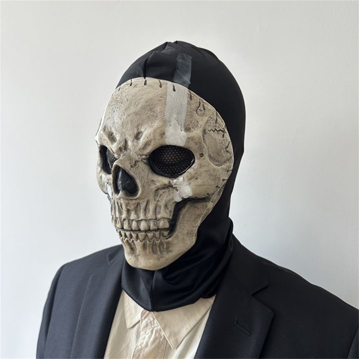 boyroom-2023หัวกะโหลกผีใหม่-facewear-seluruh-wajah-โครงกระดูกสยองหมวกกลางแจ้งกีฬาสงครามเกมฮาโลวีน