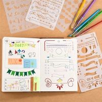 PS Store 12/20Pcs Bullet Journal Stencil Set Plastic Planner DIY DrawingTemplate Craft