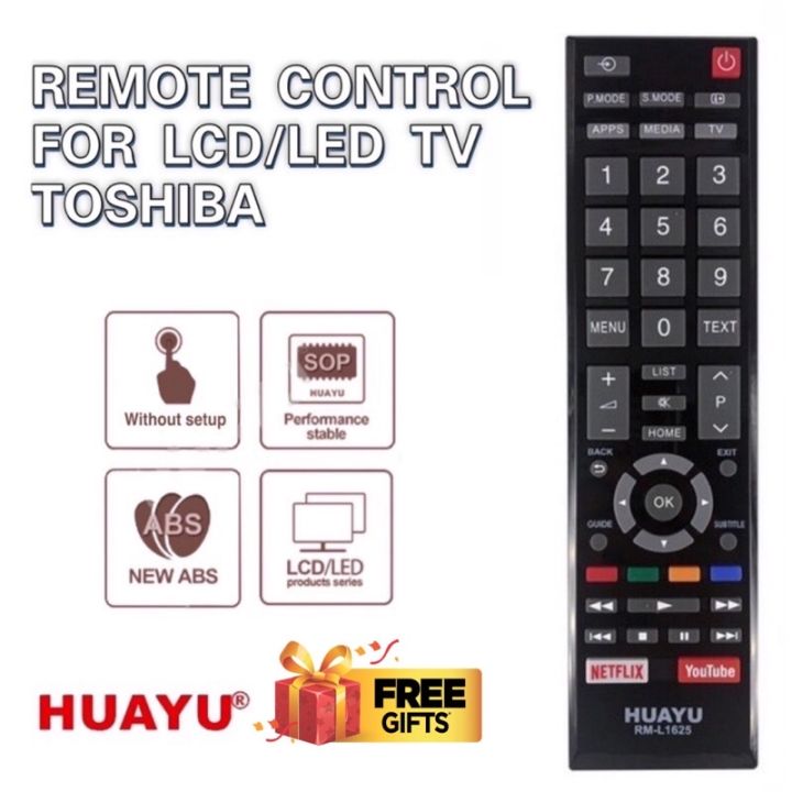 huayu-rm-l1625เปลี่ยนรีโมทคอนลสำหรับ-toshiba-ledlcd