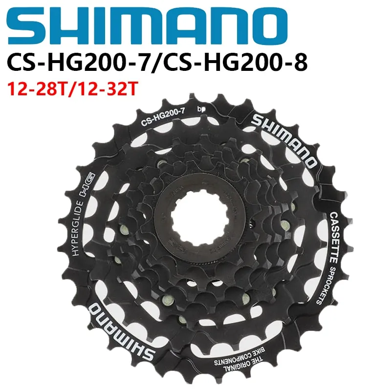 Shimano Tourney HG200 7S 12-28T/12-32T 8S 12-32T Cassette CS-HG200-7 ...
