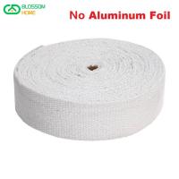 With Aluminum Foil Aluminum Silicate Ceramic Fiber Tape Thermal Insulation Asbestos Strip For Smoke Exhaust Pipe Of Water Heater