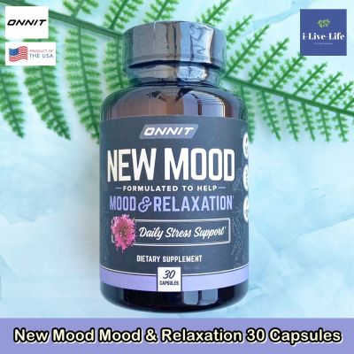 อาหารเสริม New Mood Formulated to Help Mood & Relaxation 30 Capsules - ONNIT