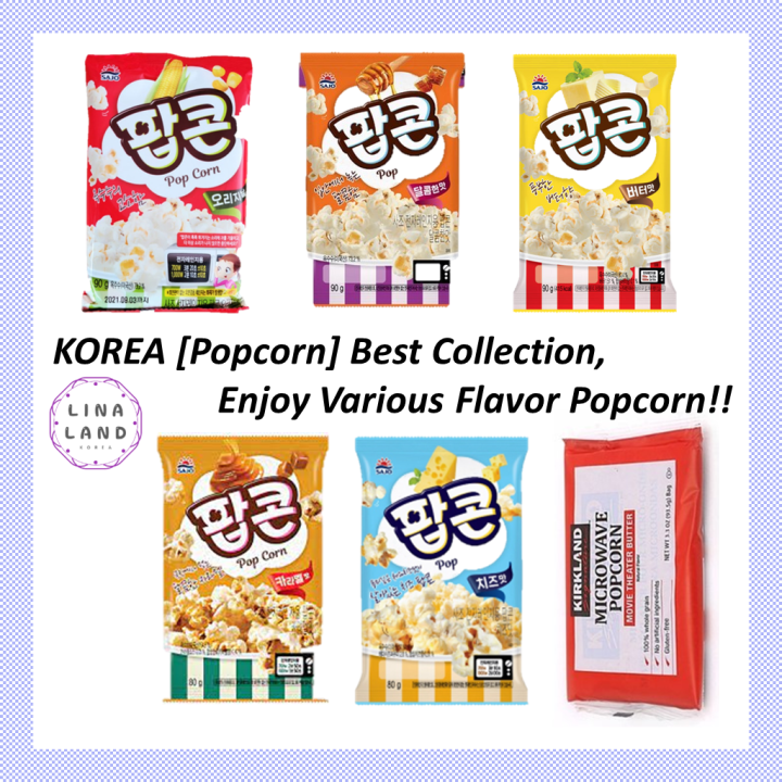 KOREA [Popcorn] Best Collection, you can eat Various Flavor Popcorn