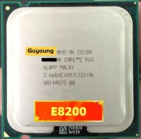 Core 2 Duo E8200 E 8200 Processor 6M Cache 2.66 GHz 1333 MHz FSB LGA775ซีพียูตั้งโต๊ะ