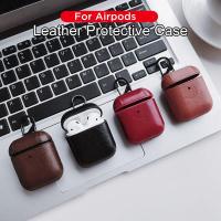 เคสหนัง AIR PODS 2 Leather Protective Case WIRELESS สวย หรู แต่ยังปกป้องกันกระแทกอย่างดี