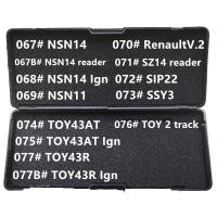 ไม่มีเครื่องมือกล่องดำ067-077B # NSN14 NSN11 SZ14 SIP22 SSY3 TOY43R TOY43AT สำหรับ Renault V.2 Reader Ign Lishi 2 In 1อุปกรณ์ช่างกุญแจ