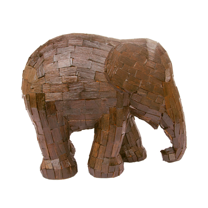 Elephant Parade In the Woods Deep Oak (1575cm) Elephant Statue