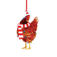 Outdoor (A Decorations One Ornaments Christmas Scarf Chicken