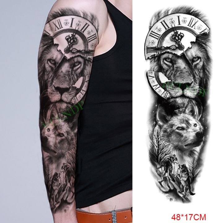 hot-dt-temporary-sticker-anubis-ancient-egypt-greece-arm-fake-tatto-flash-tatoo-sleeve-for-men
