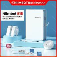 Niimbot เครื่องเครื่องพิมพ์ฉลากตัวถ่ายเทความร้อนแบบพกพาขนาดเล็ก0 B18 D11พร้อมริบบิ้นเครื่องพิมพ์สติ๊กเกอร์บาร์โค้ดสำหรับเครื่องโทรศัพท์มือถือ