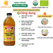 Giấm táo hữu cơ Bragg 473ml, Giấm táo nguyên chất, Dấm táo hữu cơ