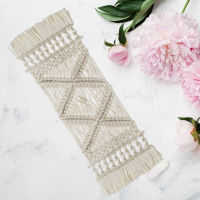 Bohemian Table Runner Hand-woven Placemats Macrame Tapestry Table Runner With Tassels Wedding Party Home Decoration 22x62cm