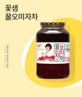 ชาโอมิจาเบอรี่ เกาหลี kkoh shaem honey omija tea 1kg꽃샘 오미자차 korea tea ชาเกาหลี