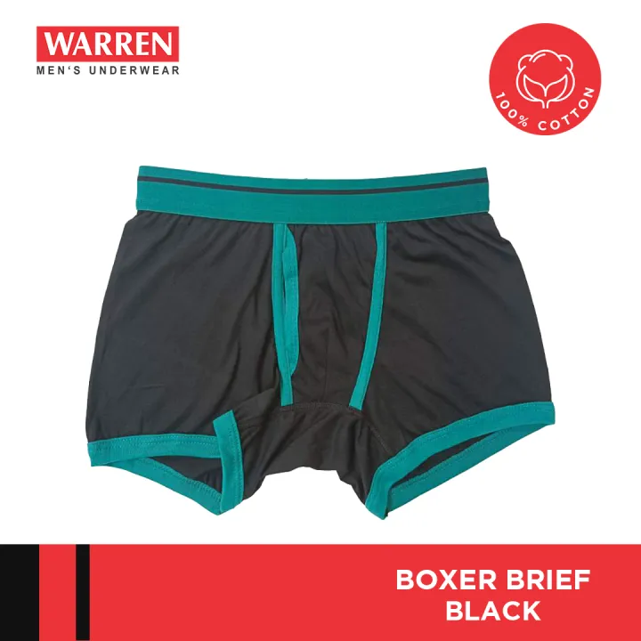 Warren Underwear 1-8428B Boxer Brief (Black) | Lazada PH