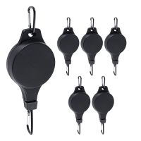 6 Pack Plant Pulley Retractable Hanger Easy Reach Plant Pulley Adjustable Height Wheel for Hanging Plants Indoor