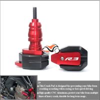 ☞☫รถมอเตอร์ไซด์ใหม่สำหรับรถจักรยานยนต์ยามาฮ่า R3 R25 YZFR3 YZF-R25 YZF-R3/R25มอเตอร์ไซด์ใหม่ล้มกรอบป้องกันเลื่อนการ์ดแฟริ่งปลอกปกป้องเข่ากันชน