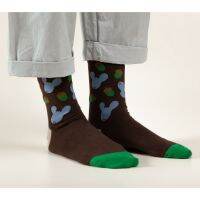 [WARMGREY TAIL] DOTORI LIFE - BROWN SOCKS 230 - 280mm (free size)