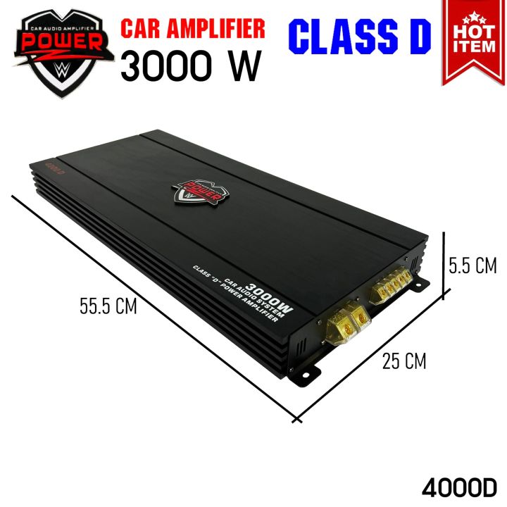 แอมคลาสดี-3000-วัตต์-ขับเบส-power-z-รุ่น-4000d-กำลังขับสูงสุด-3000-วัตต์เต็ม-mono-block-ตัวแรง-ขับซับ10-12-15นิ้ว-ได้สบาย-ไส้แน่นๆ-แรงๆ-เบสหนัก-นุ่มลึก