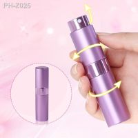 ✵♠ 8ml 15ml 20ml Metal aluminum refillable perfume bottle cosmetic spray bottle portable empty bottle travel sub-bottle liner glass