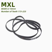 ✟ MXL Black Rubber Synchronous Belt Width 6/10mm Number of Teeth 173 175 180 184 185 186 190 192 193 194 195 196 197 200 203-225