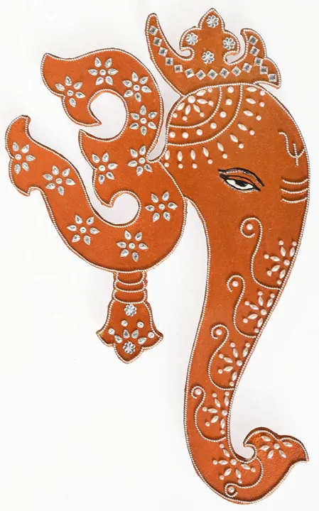 Indian Art Paintings Wall Decor Hanging Painting Of Lord Ganesha Spiritual Om Authentic Made Hindu Prosperity In Copper Shade Gift Idea Lazada Singapore - Copper Wall Decor Ideas