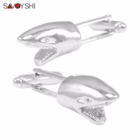 SAVOYSHI Novelty Shark Modeling Cufflinks for Mens Shirt Cuff Accessories High Quality Animal Cuff links Fashion Brand Jewelry