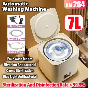 Portable Foldable Washing Machine Large Capacity Low Noise Mini Small  Washer for Home 8L 100‑240V Portable Foldable Washing Machine (EU-kontakt)