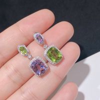 [Free ship] Designer high-end style and emerald for women Inlaid zircon fragrance long