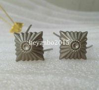 tomwang2012. Pair WW2 German Pank Pips Silver Stars For Shoulder Boards Badge Uniform Pin