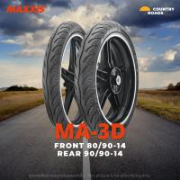 ยางมอเตอร์ไซค์ Maxxis MA3D set 80/90-14, 90/90-14 ลายเพชร