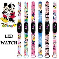 Disney Mickey Mouse Children Watches for Girls Sport Touch Bracelet LED Women Watch Kids Electronic Love Clock Brithday Gift