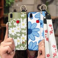 Soft Phone Holder Phone Case For VIVO X21/X21a Durable ring painting flowers sunflower Back Cover Shockproof protective