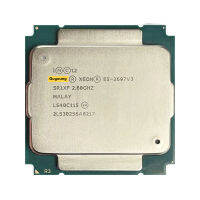 Xeon E5-2697 V3 E5 V3 2697v3 E5 2.6 GHz ใช้สิบสี่แกนยี่สิบแปดหัวข้อ35M 145W เครื่องประมวลผลซีพียู LGA 2011-3