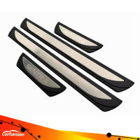 อุปกรณ์เสริมสำหรับรถยนต์ประตู Sill สำหรับ Nissan Sentra 2010-2021 สแตนเลสเหยียบ Protector Scuff แผ่นตกแต่งรถ