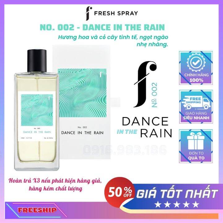 Nước Hoa Gil Lê F Fresh Spray Dance In The Rain 100ml Hương Thơm Ngọt