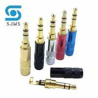 mini 3.5mm Headset Plug 3 Pole Jack with Clip 3.5 mm Repair Headphone Audio Plug Jack Adapter Connector for 4mm Cable Adapter