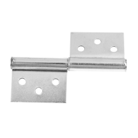 4X Stainless Steel 7.6cm Door Hinge Silver Tone Hardware