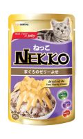 Nekko อาหารเปียก สำหรับแมว สูตรในเยลลี่ ชนิดซอง 70 กรัม ีรสชาด 12ซอง