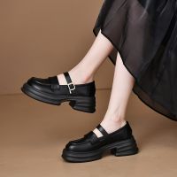 【LZ】✹❁☋  Sapato de sola grossa Mary Jane sapatos JK pequenos de couro com fivela novo estilo de academia japonesa primavera 2023